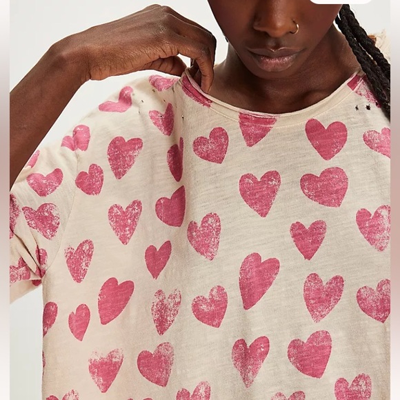 Magnolia Pearl cotton tee my love top 2287 - Picture 2 of 11